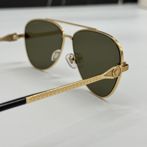 NEW VERSACE VE2283 1002/7I GOLD AVIATOR SUNGLASSES VERSACE VE2283 10027I - Picture 8 of 11
